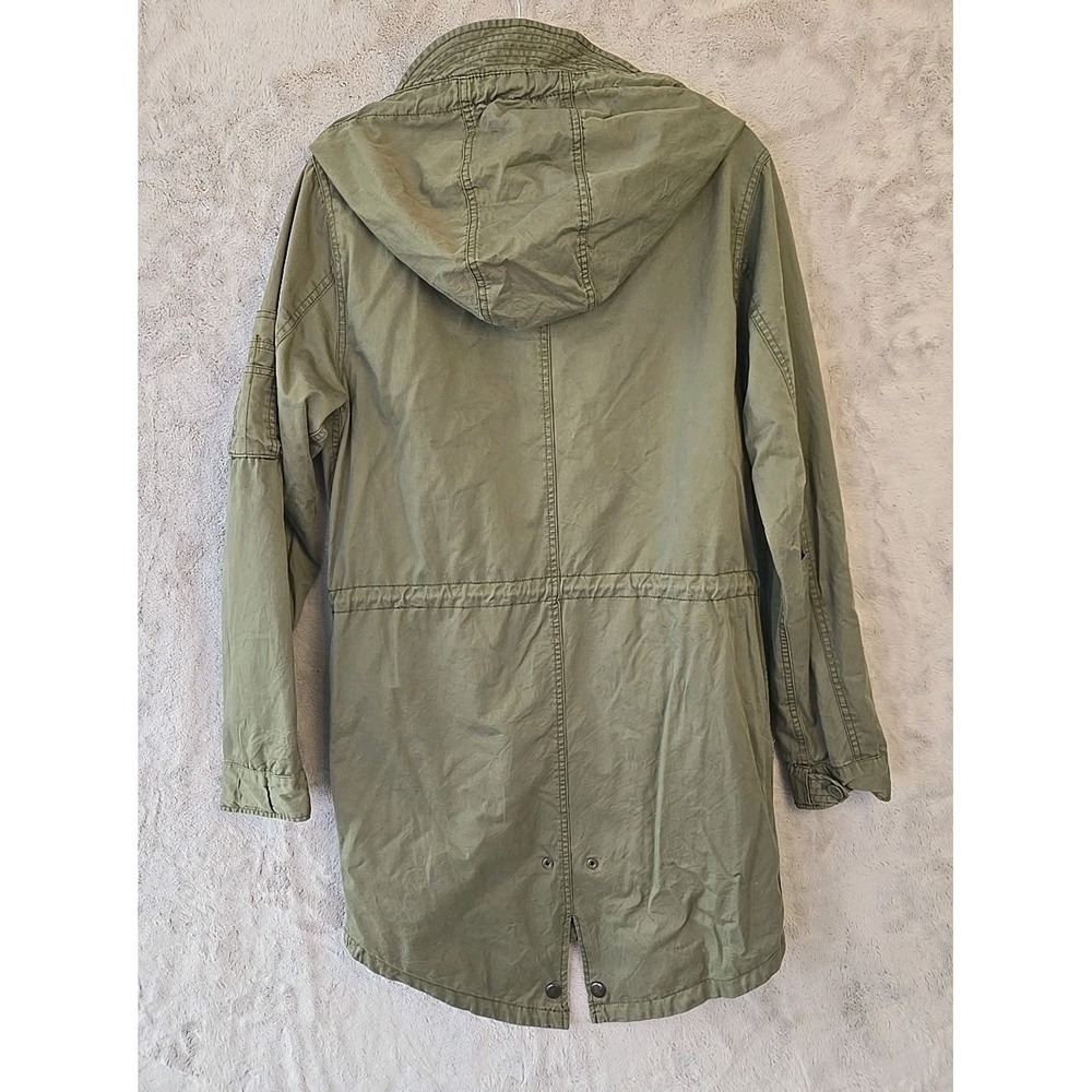 Aeropostale Fishtail Parka Jacket Hooded Army Coat Women's Size X-Small Green - Picture 12 of 13